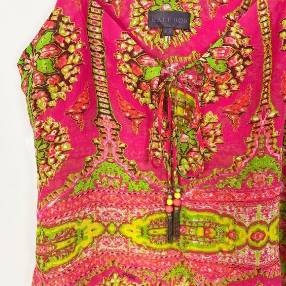 Hale Bob Colorful Silk Camisole Tank Top Layered Cami Size XS Women's - Picture 2 of 4